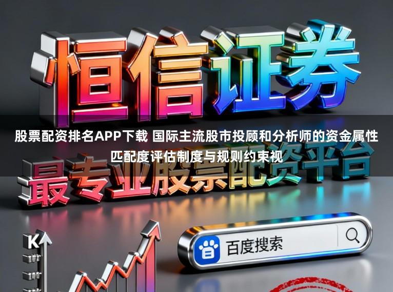 股票配资排名APP下载 国际主流股市投顾和分析师的资金属性匹配度评估制度与规则约束视