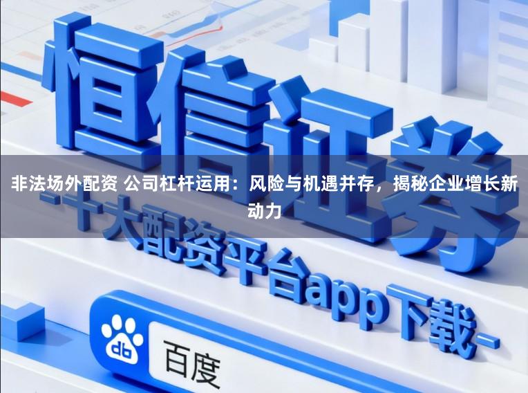 非法场外配资 公司杠杆运用：风险与机遇并存，揭秘企业增长新动力
